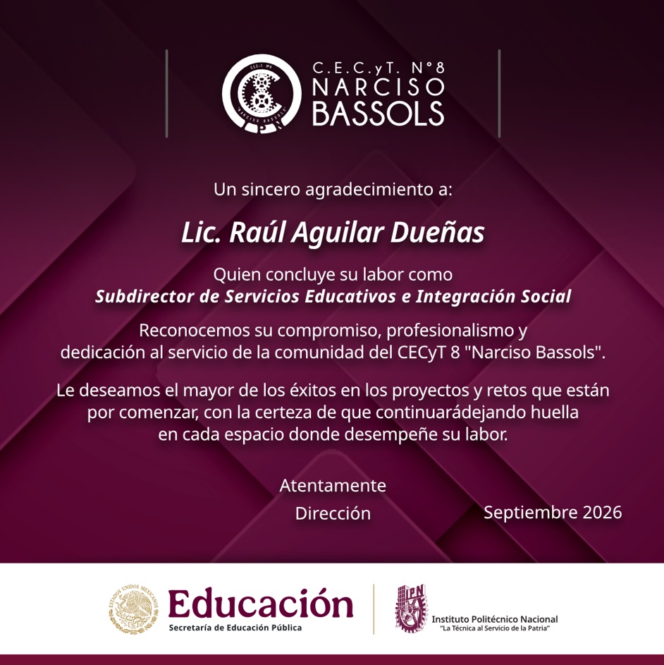 Agradecimiento Raul