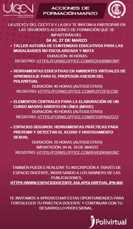 Acciones de Formación 